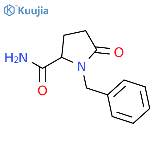 1-Benzyl-5-oxopyrrolidine-2-carboxamide structure