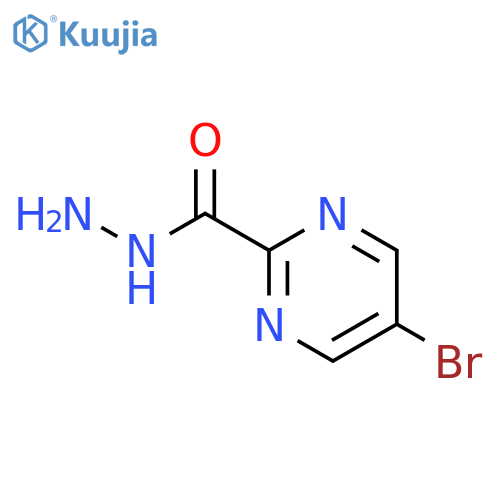 5-bromopyrimidine-2-carbohydrazide structure