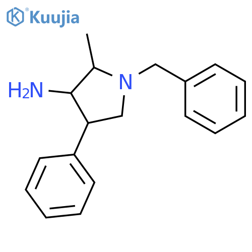 3-Pyrrolidinamine, 2-methyl-4-phenyl-1-(phenylmethyl)-, (2S,3R,4R)- structure