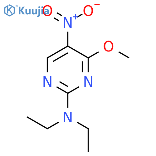 2-Pyrimidinamine, N,N-diethyl-4-methoxy-5-nitro- structure