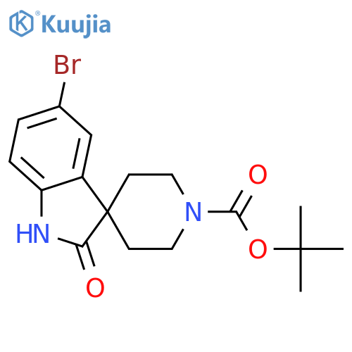 tert-butyl 5-bromo-2-oxo-spiro[indoline-3,4'-piperidine]-1'-carboxylate structure