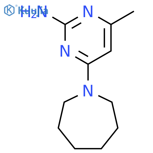 2-Pyrimidinamine, 4-(hexahydro-1H-azepin-1-yl)-6-methyl- structure