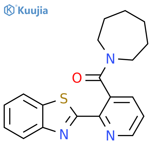 2-3-(azepane-1-carbonyl)pyridin-2-yl-1,3-benzothiazole structure