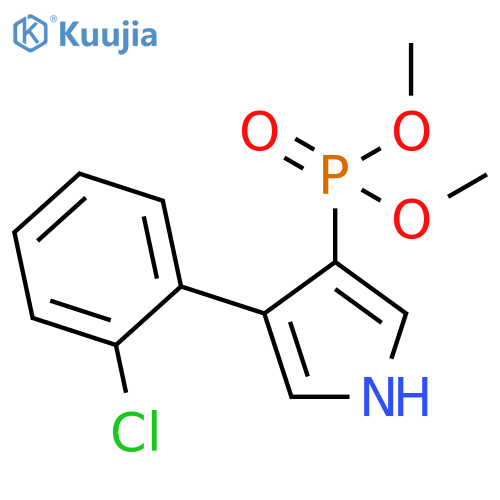Phosphonic acid, [4-(2-chlorophenyl)-1H-pyrrol-3-yl]-, dimethyl ester structure