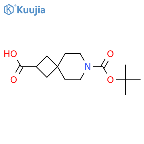7-[(tert-butoxy)carbonyl]-7-azaspiro[3.5]nonane-2-carboxylic acid structure