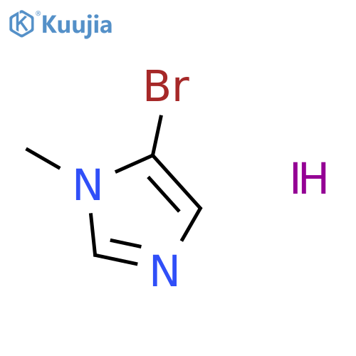 1H-IMIDAZOLE, 5-BROMO-1-METHYL-, COMPD. WITH IODINE (1:1) structure