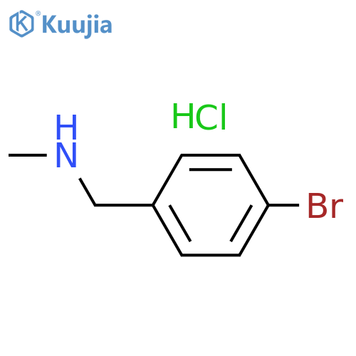 1-(4-Bromophenyl)-N-methylmethanamine hydrochloride structure