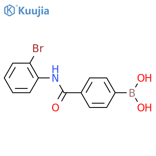4-(2-Bromophenylcarbamoyl)phenylboronic acid structure