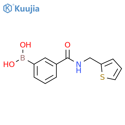 {3-[(2-thienylmethyl)carbamoyl]phenylboronic acid structure