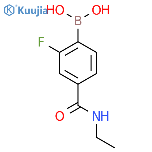 2-Fluoro-4-(N-ethylaminocarbonyl)phenylboronic Acid structure