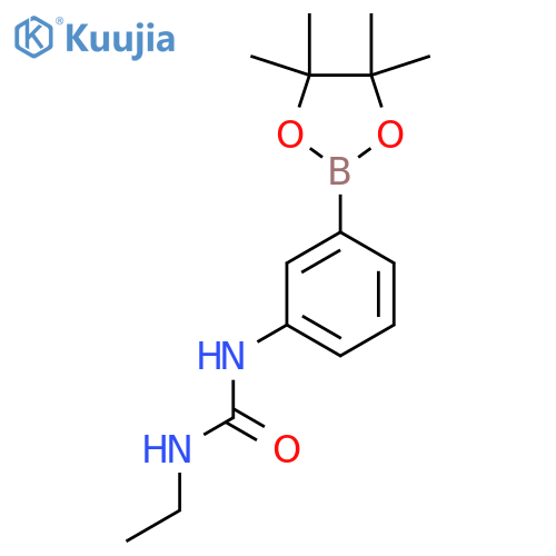 1-Ethyl-3-[3-(4,4,5,5-tetramethyl-[1,3,2]dioxaborolan-2-yl)-phenyl]-urea structure