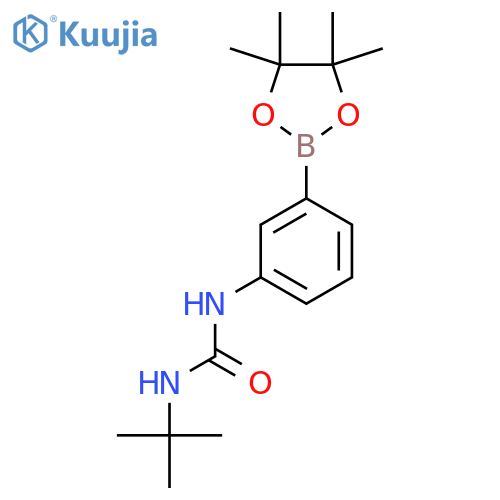 1-tert-Butyl-3-(3-(4,4,5,5-tetramethyl-1,3,2-dioxaborolan-2-yl)phenyl)urea structure