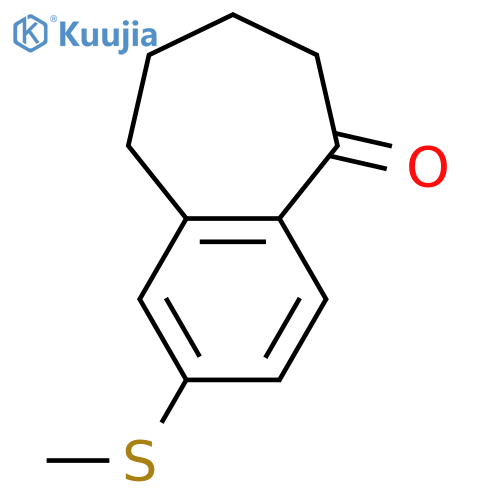 5H-Benzocyclohepten-5-one, 6,7,8,9-tetrahydro-2-(methylthio)- structure