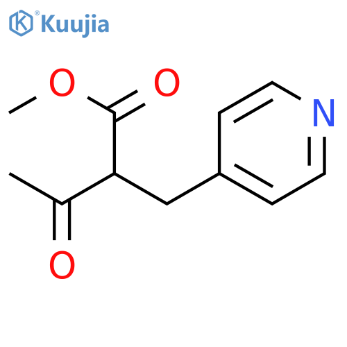 Methyl 2-Acetyl-3-(4-pyridyl)propanoate structure