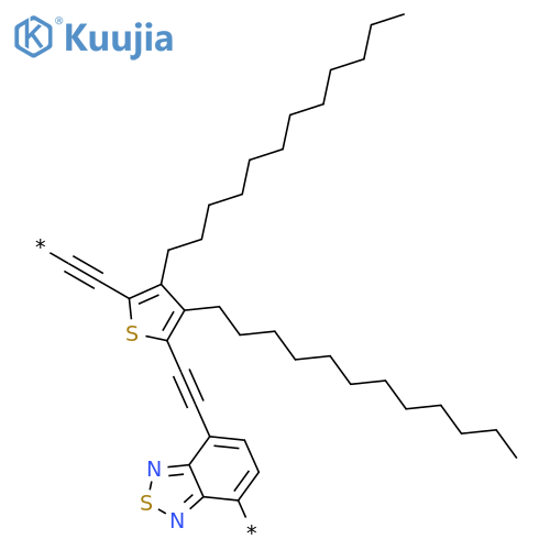 POLY[2,1,3-BENZOTHIADIAZOLE-4,7-DIYL-1,2-ETHYNEDIYL(3,4-DIDODECYL-2,5-THIOPHENEDIYL)-1,2-ETHYNEDIYL] structure