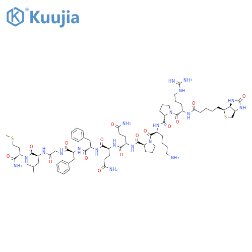 Substance P,N2-[5-[(3aS,4S,6aR)-hexahydro-2-oxo-1H-thieno[3,4-d]imidazol-4-yl]-1-oxopentyl]-(9CI) structure