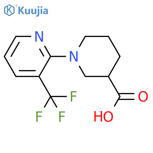 1-3-(Trifluoromethyl)pyridin-2-ylpiperidine-3-carboxylic Acid structure
