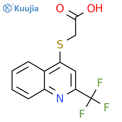 {[2-(Trifluoromethyl)quinolin-4-yl]thio}acetic acid structure