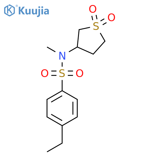 N-(1,1-dioxo-1lambda6-thiolan-3-yl)-4-ethyl-N-methylbenzene-1-sulfonamide structure