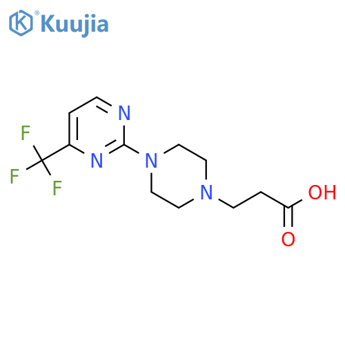 3-{4-4-(Trifluoromethyl)pyrimidin-2-ylpiperazin-1-yl}propanoic Acid structure