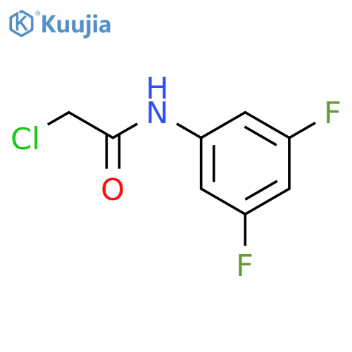 2-chloro-N-(3,5-difluorophenyl)acetamide structure