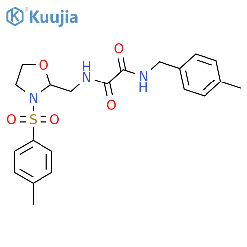 N-{3-(4-methylbenzenesulfonyl)-1,3-oxazolidin-2-ylmethyl}-N'-(4-methylphenyl)methylethanediamide structure