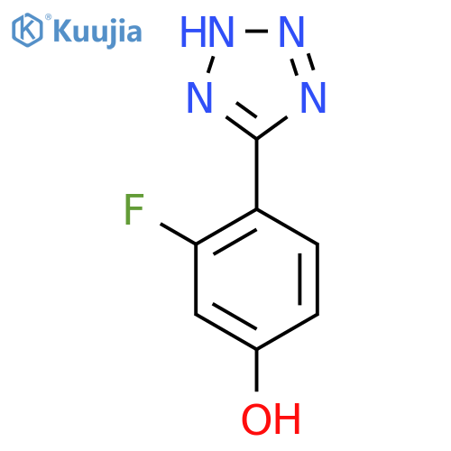 3-Fluoro-4-(1H-1,2,3,4-tetrazol-5-yl)phenol structure