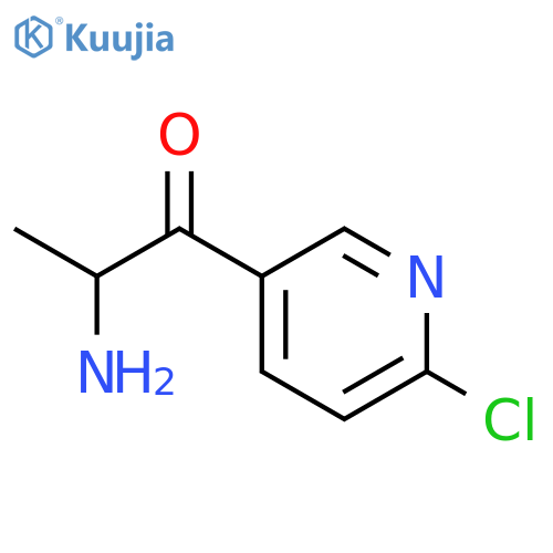 2-amino-1-(6-chloropyridin-3-yl)propan-1-one structure