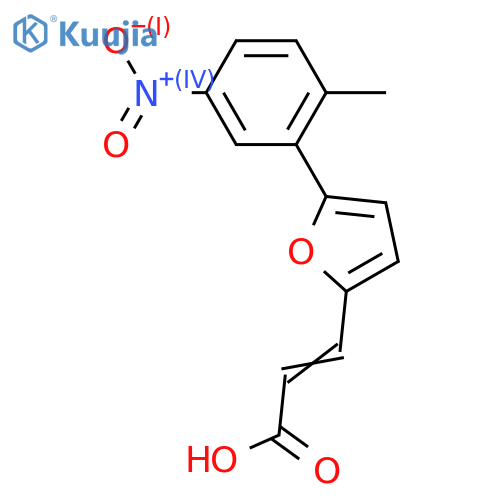 3-[5-(2-METHYL-5-NITRO-PHENYL)-FURAN-2-YL]-ACRYLIC ACID structure