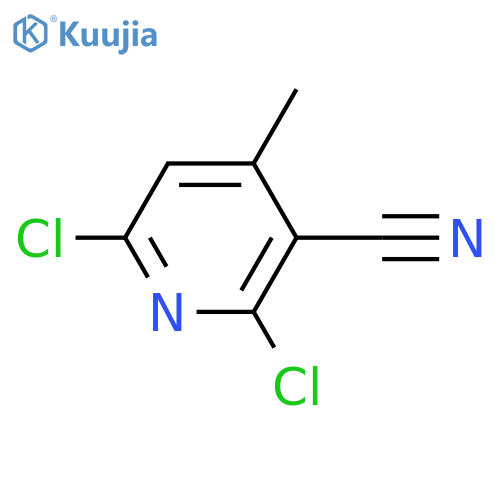 2,6-dichloro-4-methylpyridine-3-carbonitrile structure