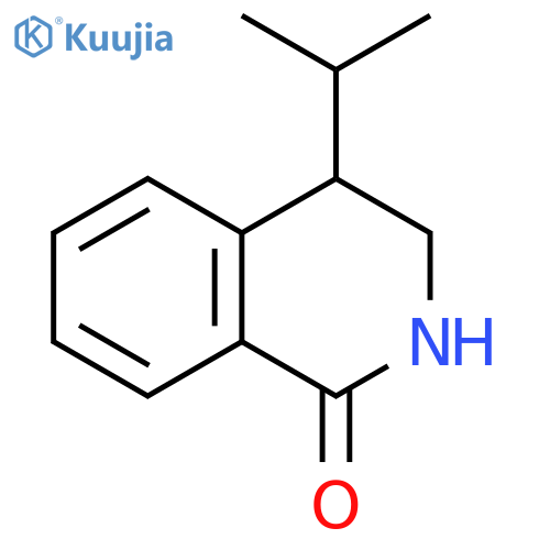 4-(propan-2-yl)-1,2,3,4-tetrahydroisoquinolin-1-one structure