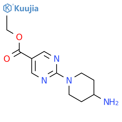 Ethyl 2-(4-aminopiperidin-1-yl)pyrimidine-5-carboxylate structure