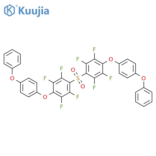 Benzene, 1,1'-sulfonylbis[2,3,5,6-tetrafluoro-4-(4-phenoxyphenoxy)- structure