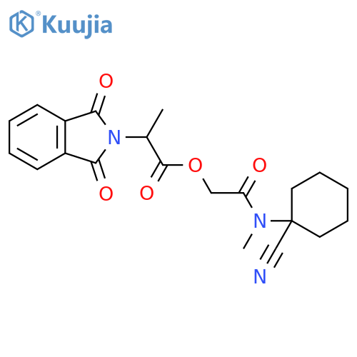 (1-cyanocyclohexyl)(methyl)carbamoylmethyl 2-(1,3-dioxo-2,3-dihydro-1H-isoindol-2-yl)propanoate structure