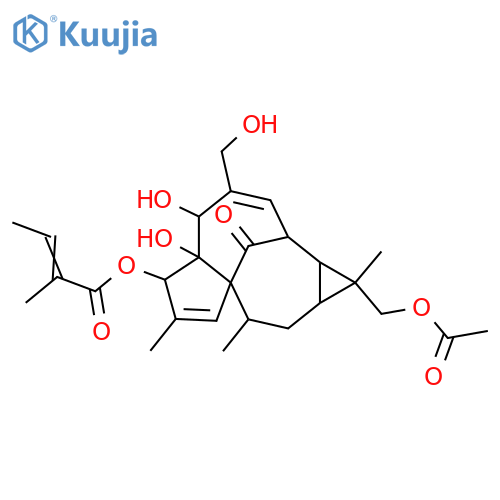 3,4,5,17,20-Pentahydroxy-1,6-ingenadien-9-one; (3β,4β,5β)-form, 3-Angeloyl, 17-Ac structure
