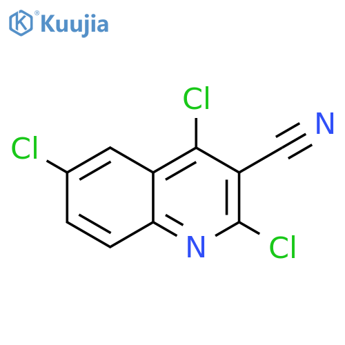 3-QUINOLINECARBONITRILE, 2,4,6-TRICHLORO- structure