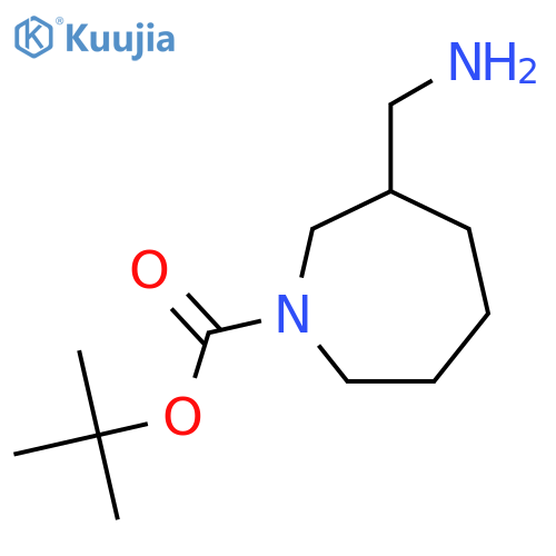 tert-butyl 3-(aminomethyl)azepane-1-carboxylate structure