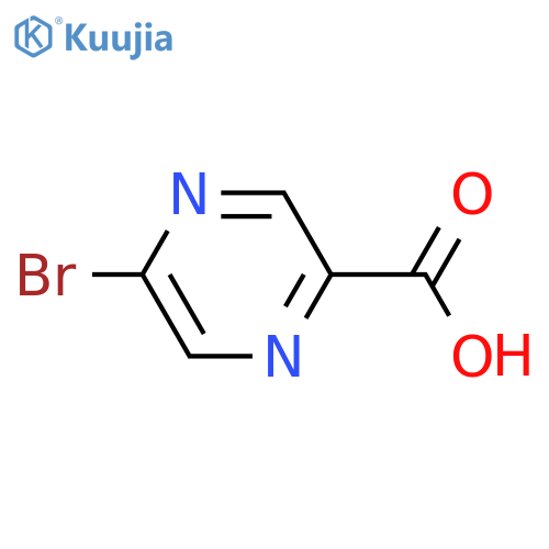 5-Bromopyrazine-2-carboxylic acid structure