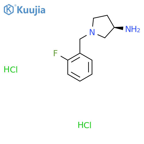 (R)-1-(2-Fluorobenzyl)pyrrolidin-3-amine dihydrochloride structure