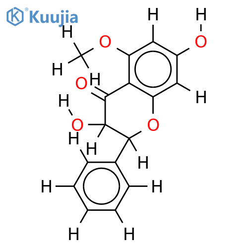 (2R)(3R)-2,3-trans-7-hydroxy-5-methoxydihydroflavonol structure