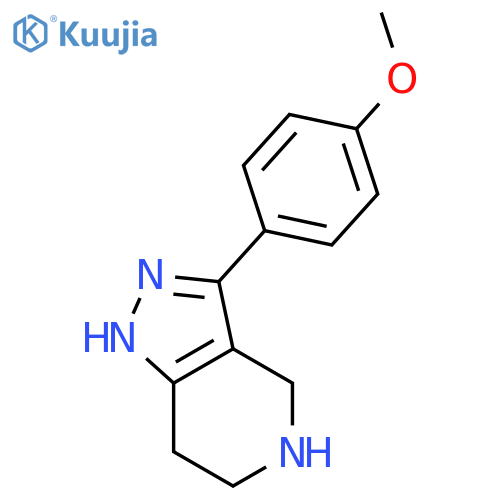 3-(4-Methoxyphenyl)-4,5,6,7-tetrahydro-1H-pyrazolo[4,3-c]pyridine structure