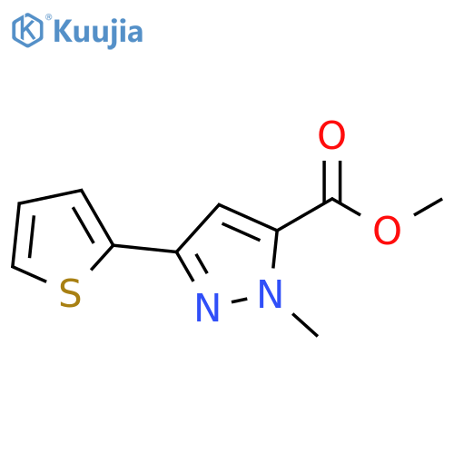 Methyl 1-methyl-3-(thiophen-2-yl)-1H-pyrazole-5-carboxylate structure