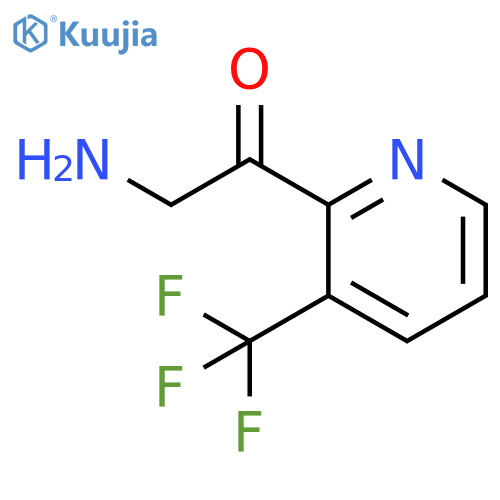 2-amino-1-3-(trifluoromethyl)pyridin-2-ylethan-1-one structure