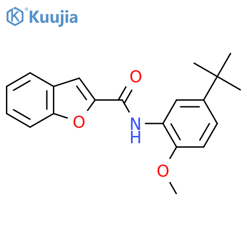 N-(5-tert-butyl-2-methoxyphenyl)-1-benzofuran-2-carboxamide structure