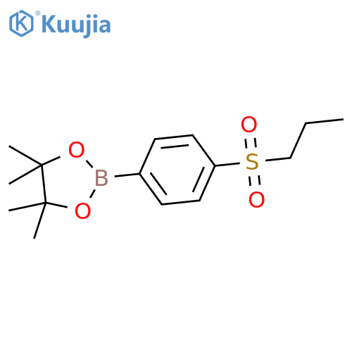 1,3,2-Dioxaborolane, 4,4,5,5-tetramethyl-2-[4-(propylsulfonyl)phenyl]- structure