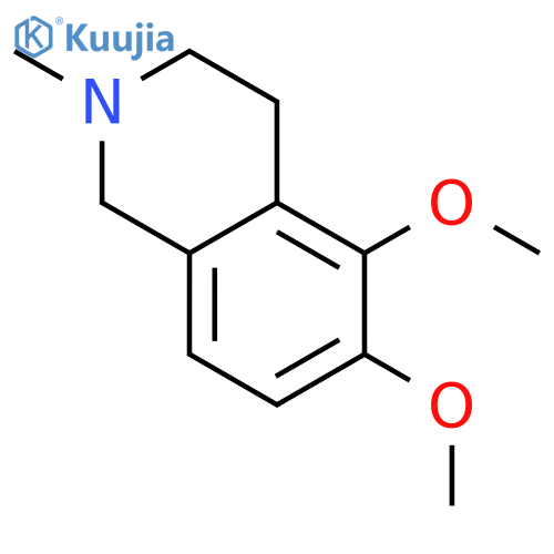 Isoquinoline, 1,2,3,4-tetrahydro-5,6-dimethoxy-2-methyl- structure