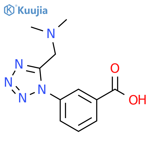 3-(5-[(DIMETHYLAMINO)METHYL]-1H-TETRAZOL-1-YL)BENZOIC ACID structure