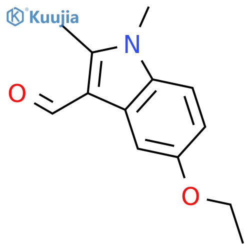 5-Ethoxy-1,2-dimethyl-1H-indole-3-carbaldehyde structure