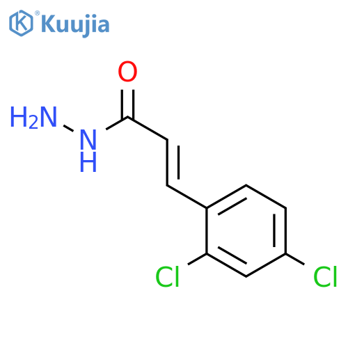 2-PROPENOIC ACID, 3-(2,4-DICHLOROPHENYL)-, HYDRAZIDE, (2E)- structure