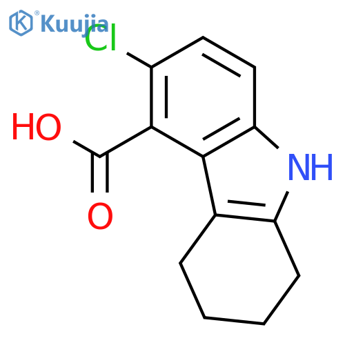 3-Chloro-6,7,8,9-tetrahydro-5H-carbazole-4-carboxylic acid structure